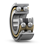 Angular contact ball bearing 3310 DNRCBM 2-row, keyway, snap ring, SKF