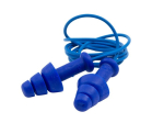 Oordoppen met band SNR = 30 dB, TPE blauw, enkele zak Howard Light SmartFit Detect 1012522