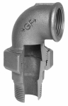 Angle connector no. 97 galvanised I/A Rp/R 1.1/2" flat sealing ISO/EN UA2 Georg Fischer