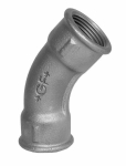 Elleboog 45° lang Nr.41 zwart I/I Rp 3" ISO/EN G1/45° Georg Fischer