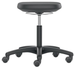 Labsit swivel stool with castors Seat height 450-650 mm Integral foam