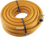 Rubber persluchtslang met koppeling 3/4 inch, 19x6 mm, 20 m SBR /EPDM AdmiPress 60