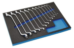Werkzeugmodul 3/3 Schaumstoff 12-tlg Doppelringschlüsselsatz Promat 871233