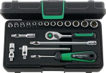 Dopsleutelset 1/4" 20-delig SW 3,5-14QR L=230 mm CV Stahlwille 40/13/6QR KN
