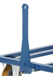 Pallet chassis as a tugger train Loading area 1210x810 mm, max. 1000 kg Polyurethane tyres, Fetra 22601