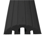 Slang- en kabelbrug tot Ø 40 mm LxBxH 1200x210x65 mm Massief rubber zwart