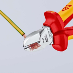 Diagonal cutters with eyelet, VDE 160 mm, chrome-plated, MK handle Knipex 70 06 160 T