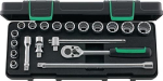 Socket spanner set 3/8" 19-piece SW8-22 L=325 mm CV Stahlwille 45/14/5I KN