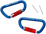 Karabijnhaak met schroefdop 81 mm, aluminium blauw gecoat KNIPEX TT