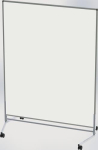 Mobile Stellwand Tafelfläche B1200xH1500mm fahrbar Whiteboard beidseitig