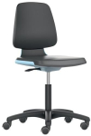 Labsit task swivel chair Seat height 450-650 mm Castors, blue, integral foam black