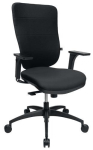 Office swivel chair without armrests Seat height 450-550 mm, black Soft Pro 100