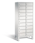 Compartimentkast voor 20 laptops HxBxD 1850x810x500 mm, met voeten lichtgrijs