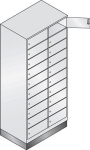 Compartimentkast voor 20 laptops HxBxD 1800x810x500 mm, met sokkel Kleur kiezen
