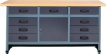 Workbench W.1700xD.600xH.840mm Work plate 40mm beech wood