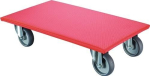 Transport trolley thermopl. wheel Plate 350x600 mm, wheel Ø 100 mm Load capacity up to 330 kg
