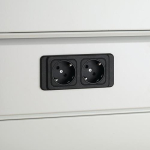 Elektrificatie 20 Schuko-aansluitingen voor vakkenkast 20 laptops