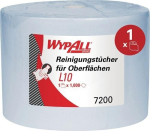 Wipes 1-ply, blue, 38.00x24.00 cm Wypall L10 7200 RO=1000 wipes