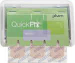 Pflasterspender mit 45 Gewebepflastern BxHxT 1330x85x35 mm, transparent Plum QuickFix Uno 5531