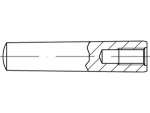 Kegelstift DIN 7978 A 12x80 mm Innengewinde
