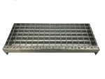 SP-Stufe mit Antrittskante, verzinkt Maschenweite 30x30mm, 900x270mm Tragstab 30x2