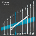 Combination spanner double outside SW 6-24 mn 17 pcs. chrome-plated Hazet 163-98/17