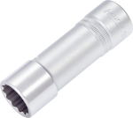 Dopsleutel dubbele zeskant 1/2" SW 19 mm L=85 mm verchroomd Hazet 900TZ-19