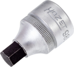 Schroevendraaierbit, vierkantaandrijving, inwendig 1/2" SW 10 mm L=40 mm verchroomd Hazet 985-10