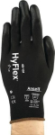 Gloves PU knit fine Size 11 partially coated black Ansell HyFlex 48-101