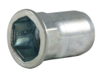 Blind rivet nut, steel FK M 6 mm, clamping range 0.5-3.0 VVG, HEXATOP-FK