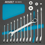 Knarrenringmaulschlüsselsatz SW 8-9 mm 16 tlg. Hazet 163-186/16
