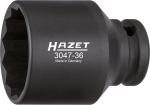 Dopsleutel dubbele zeskant L=60 mm geolied Hazet 3047-36