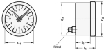 Positie-indicator, vasthoudsysteem GN 000.9-60-2-R Elesa CE.74281