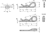Spring cotter pin GN 1024-ST-1,5-E
