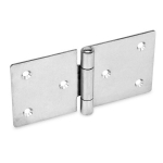 Blechscharnier GN 136-NI-120-60-C Edelstahl