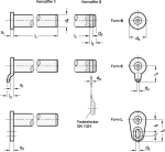 Bolzen mit Bundscheibe GN 2342-NI-16-80-B-2 Edelstahl