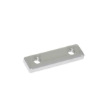 Threaded plate GN 2372-NI-30-MT stainless steel