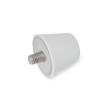 Bump stop GN 256-50-M10-12-55-GR Silicone 55 ±5 Shore A