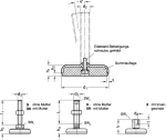 stelvoet GN 30-50-M8-40-A1-S