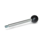 Griffstange GN 310-8-63-A-ZB verzinkt, blau chromatiert