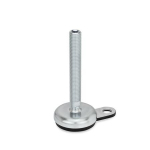 Levelling foot with mounting bracket GN 32-80-M16-200-A1-U