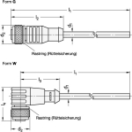 Aansluitkabel, 5-polig GN 330-M12X1-5-G-5