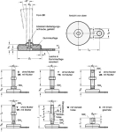 Stellfuß ohne Mutter, mit Gummiauflage GN 33-60-M12-80-B1-S Edelstahl