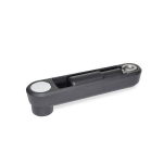 Hand crank with reversible handle GN 472.5-125-B14-SW Handle & screw stainless steel