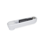 Hand crank with reversible handle GN 472.5-80-B10-SR Handle & screw stainless steel