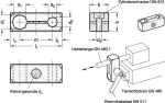 Parallelklemmhalter GN 474.1-B8-B8-MT matt