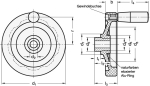 Handwheel GN 520.1-250-B22-D