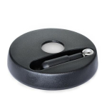 Scheibenhandrad mit Edelstahlbuchse GN 521.6-150-K14-R