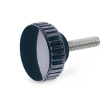 Knurled screw GN 529.5-22-M6-30 stainless steel