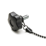 Sterngriffschraube mit Verliersicherung GN 5337.13-40-M8-20-P